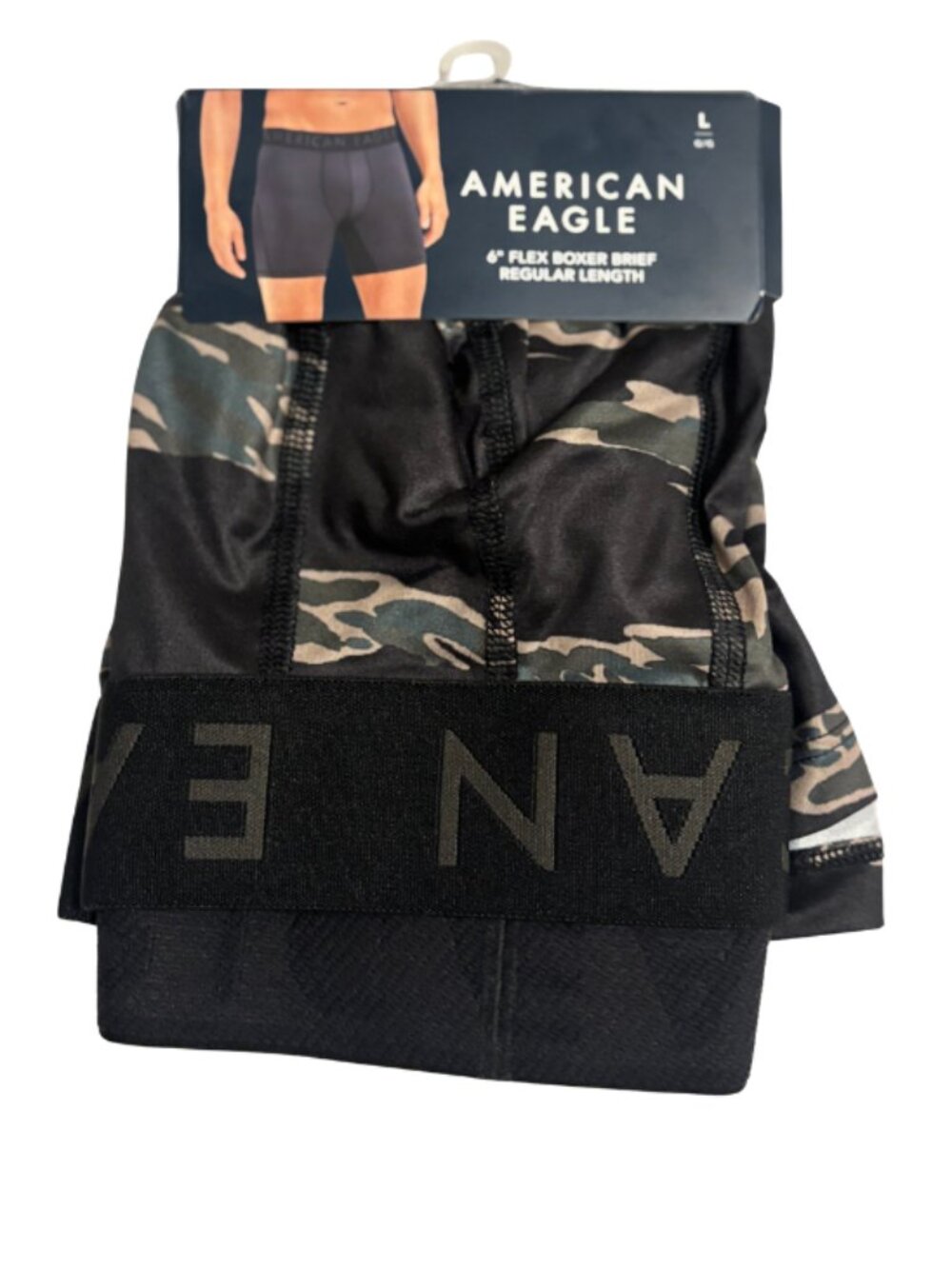 American Eagle Men's 6" Flex Boxer Brief Size L NWT